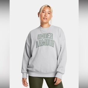 Women's Under Armour Icon Heavyweight Terry Oversized Crewneck- Size XS- NWT‎